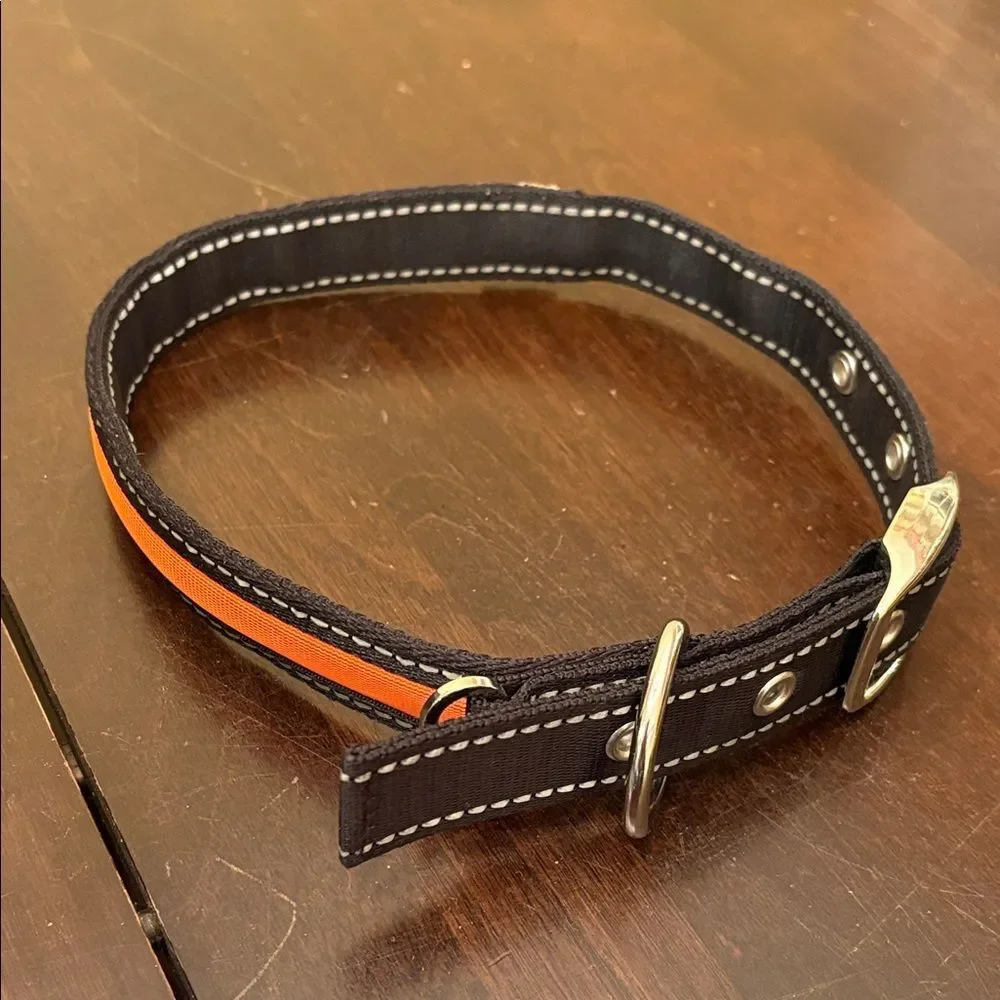 Black and Orange Dog Collar